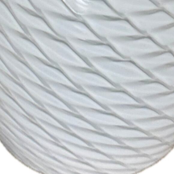 Glass Shade Pendant Lamp White Swirl Textured 1.75" Top Opening 8" Tall - 1 or 2 - Picture 5 of 7